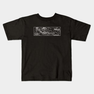 Oregon Trail Map Kids T-Shirt
